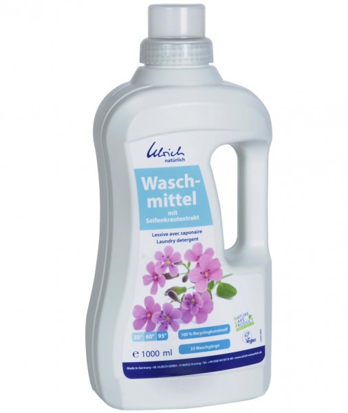 Bio Waschmittel mit Seifenkrautextrakt, für alle Textilien