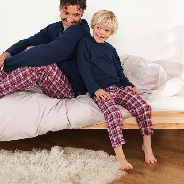 RESTPOSTEN - Bio Kinder Pyjama, Schlafanzug JERSEY & FLANELL