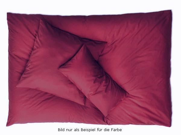 bio bettwäsche 2x2 m Satin in bordeaux
