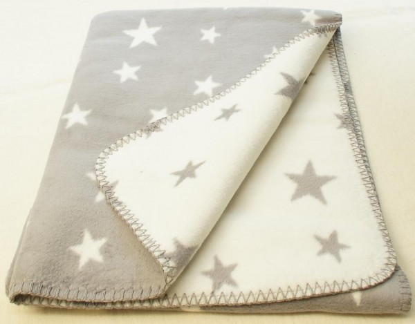 Bio Baumwolldecke STERNE - Titan