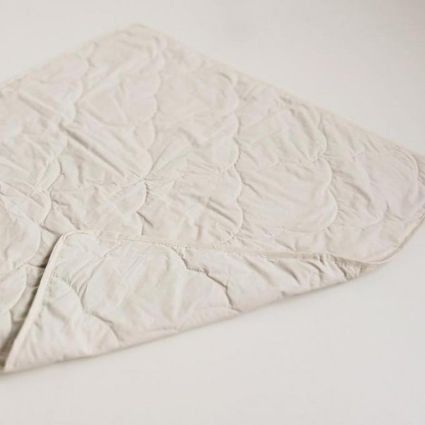 Bio MONO Kinder Steppdecke SCHURWOLLE und Biobaumwolle GOTS